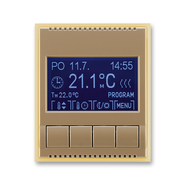 termostat programovatelný ELEMENT 3292E-A10301 25 kávová/ledová opálová